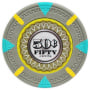 The Mint - 50¢ Gray Clay Poker Chips