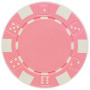 Striped Dice - Pink Clay Poker Chips