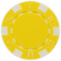 Striped Dice - Yellow Clay Poker Chips