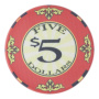 Scroll - $5 Orange Ceramic Poker Chips
