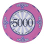 Scroll - $5000 Pink Ceramic Poker Chips