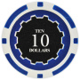 Eclipse - $10 Blue Clay Poker Chips