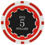 Eclipse - $5 Red Clay Poker Chips
