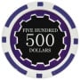 Eclipse - $500 Purple Clay Poker Chips