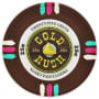 Gold Rush - 25¢ Brown Clay Poker Chips