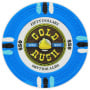 Gold Rush - $50 L. Blue Clay Poker Chips
