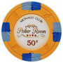 Monaco Club - 50¢ Orange Clay Poker Chips