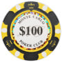 Monte Carlo ($100 Black) Clay Poker Chips