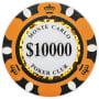 Monte Carlo ($10,000 Orange) Clay Poker Chips