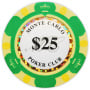 Monte Carlo ($25 Green) Clay Poker Chips
