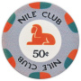 Nile Club Ceramic Poker Chips (Roll of 25)