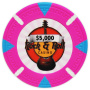 Rock & Roll - $5000 Pink Clay Poker Chips