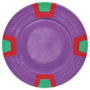 Double Trapezoid - Purple Clay Poker Chips