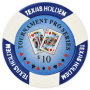 Tournament Pro - $10 Blue Clay Poker Chips