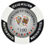 Tournament Pro - $100 Black Clay Poker Chips