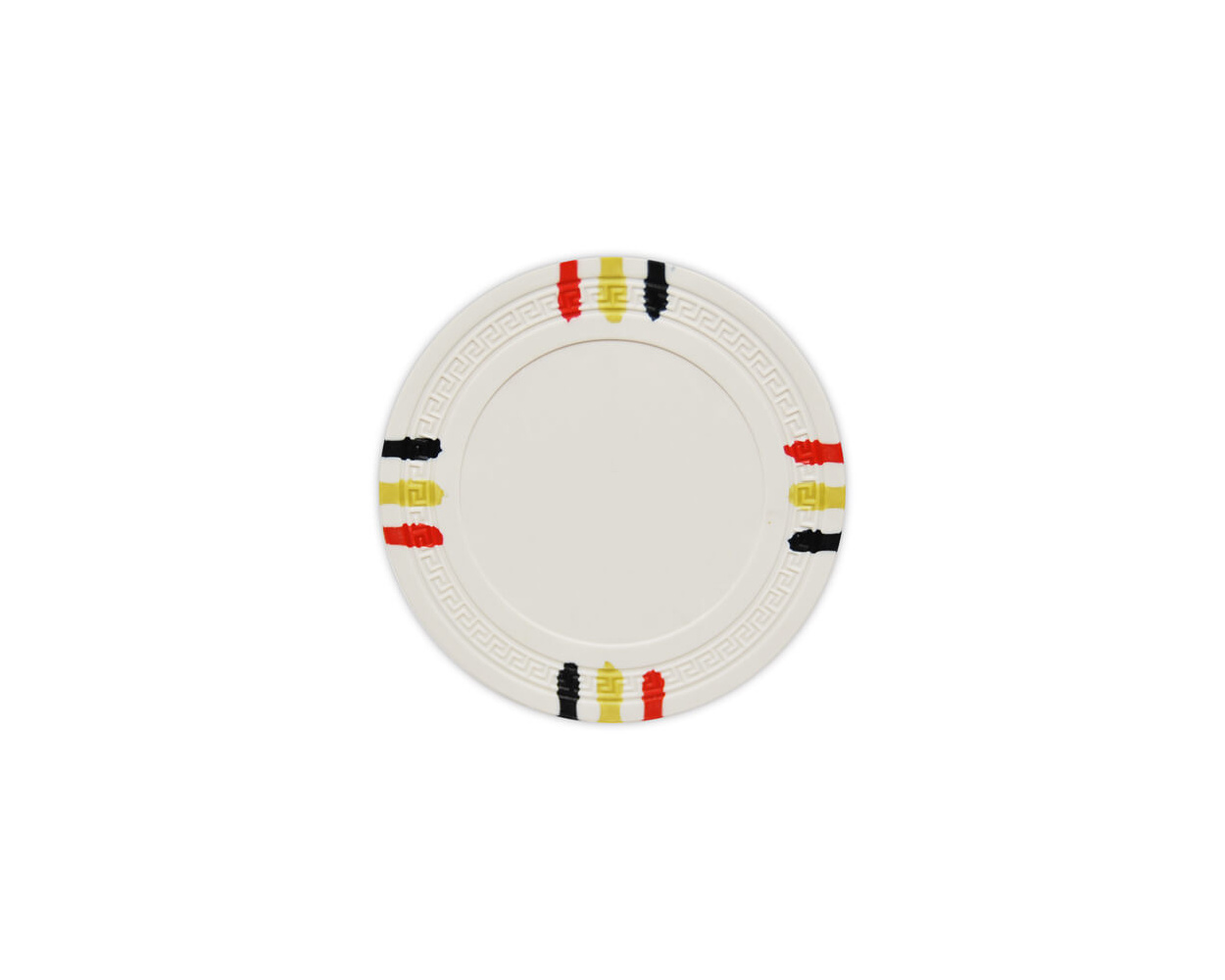 12 Stripe Clay Poker Chips (Roll of 25)