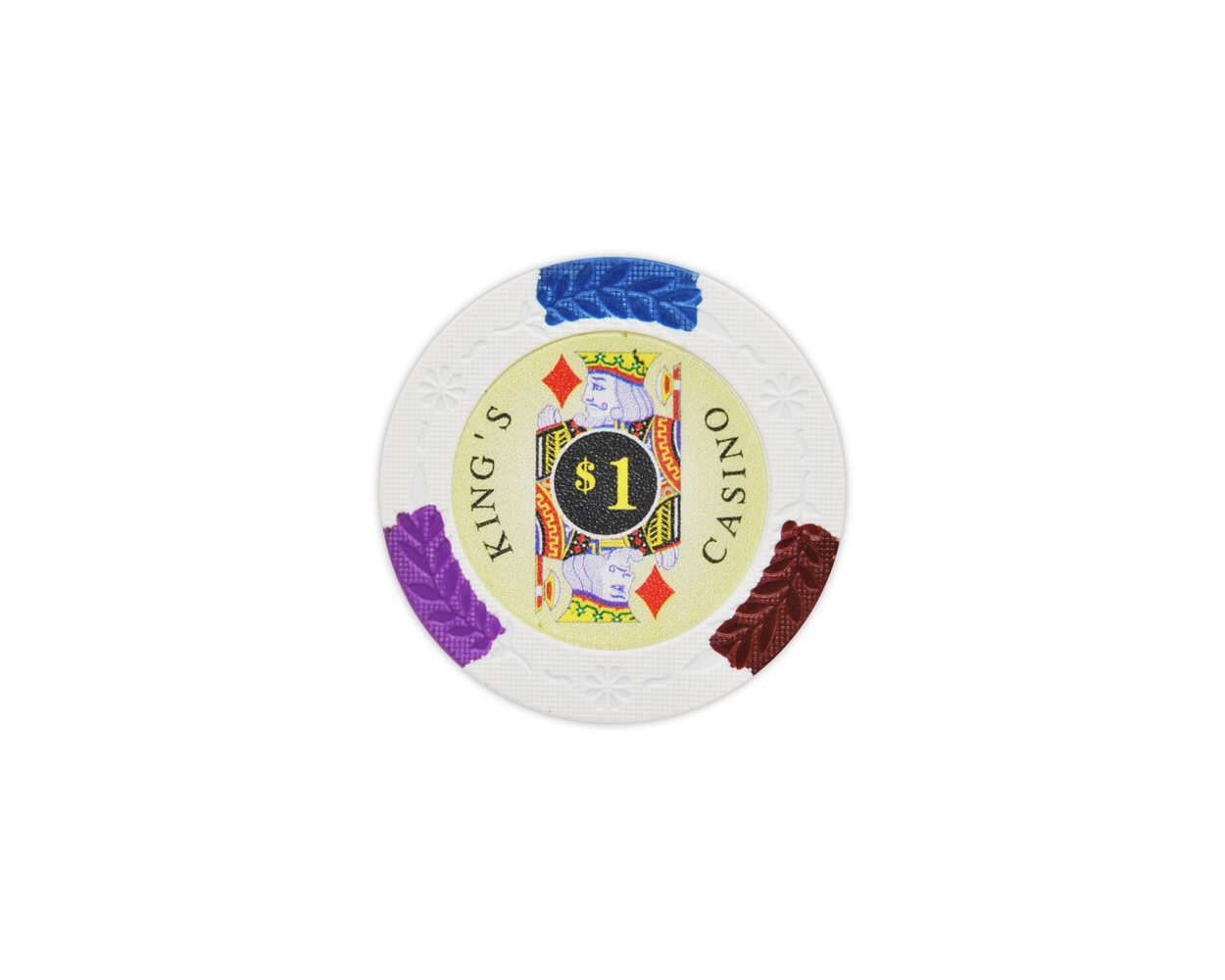 King's Casino Clay Poker Chips (Roll of 25)