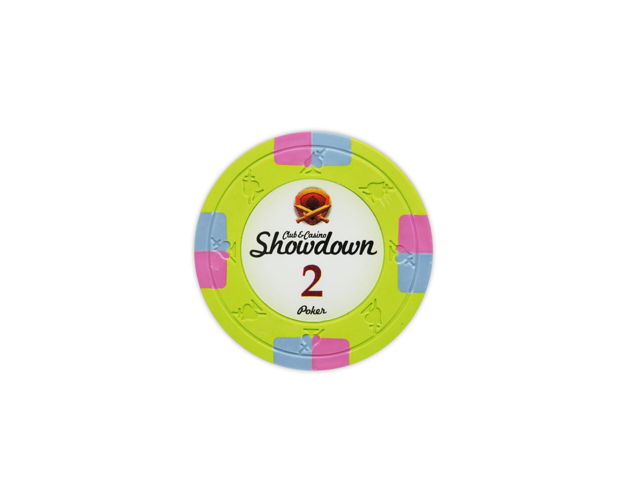 Showdown Clay Poker Chips (Roll of 25)