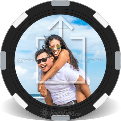 Your Photo Here Personalized Poker Chips