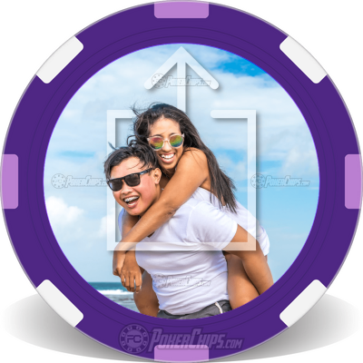 Your Photo Here Personalized Poker Chips