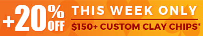 Poker Chip Promo 20%