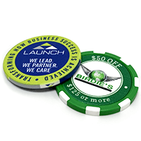 Showdown Clay Poker Chips - (Roll of 25)