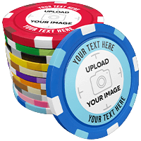 Multi-Stripe Custom Poker Chips